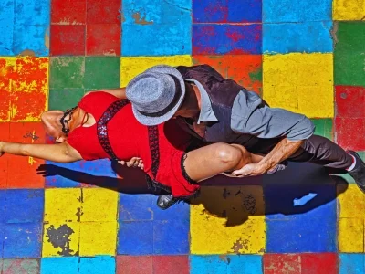 Tango dancers in Buenos Aires